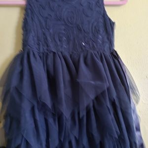 Beautiful girls navy dress size 6 new without tags